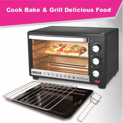 Inalsa 16-Litre Quick Chef 16BK Oven Toaster Grill (OTG)  (Black) Inalsa 16-Litre Quick Chef 16BK Oven Toaster Grill (OTG)  (Black)